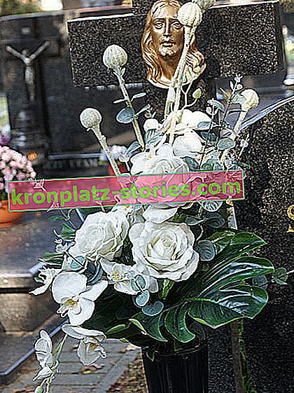 květinová aranžmá pro hřbitov