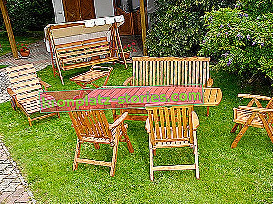lemn în grădină - mobilier de grădină din lemn