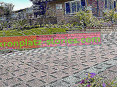 Durchbrochene Betonplatten - Verwendung im Garten