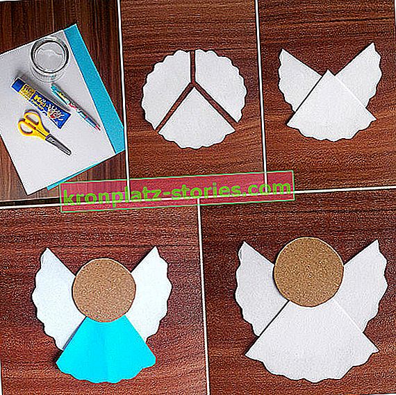 Décorations simples pour sapin de Noël - ange en papier