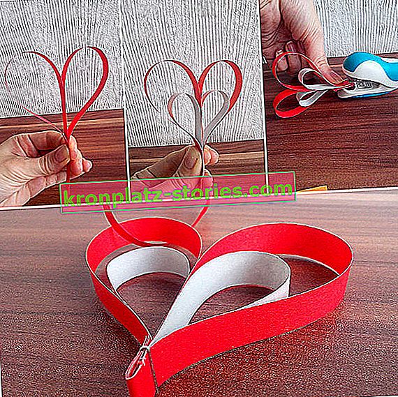 Kako napraviti jednostavne božićne ukrase - srce od papira